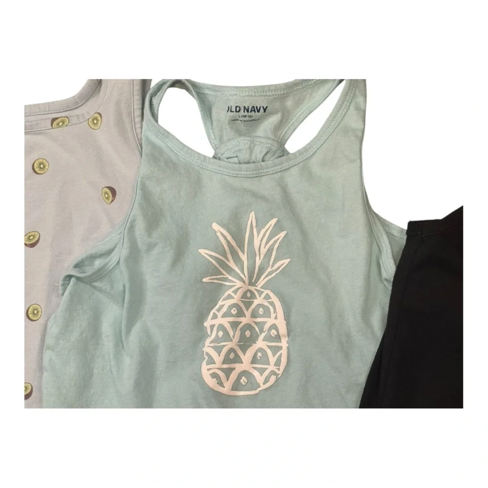 Set of Three Graphic Tank Tops
